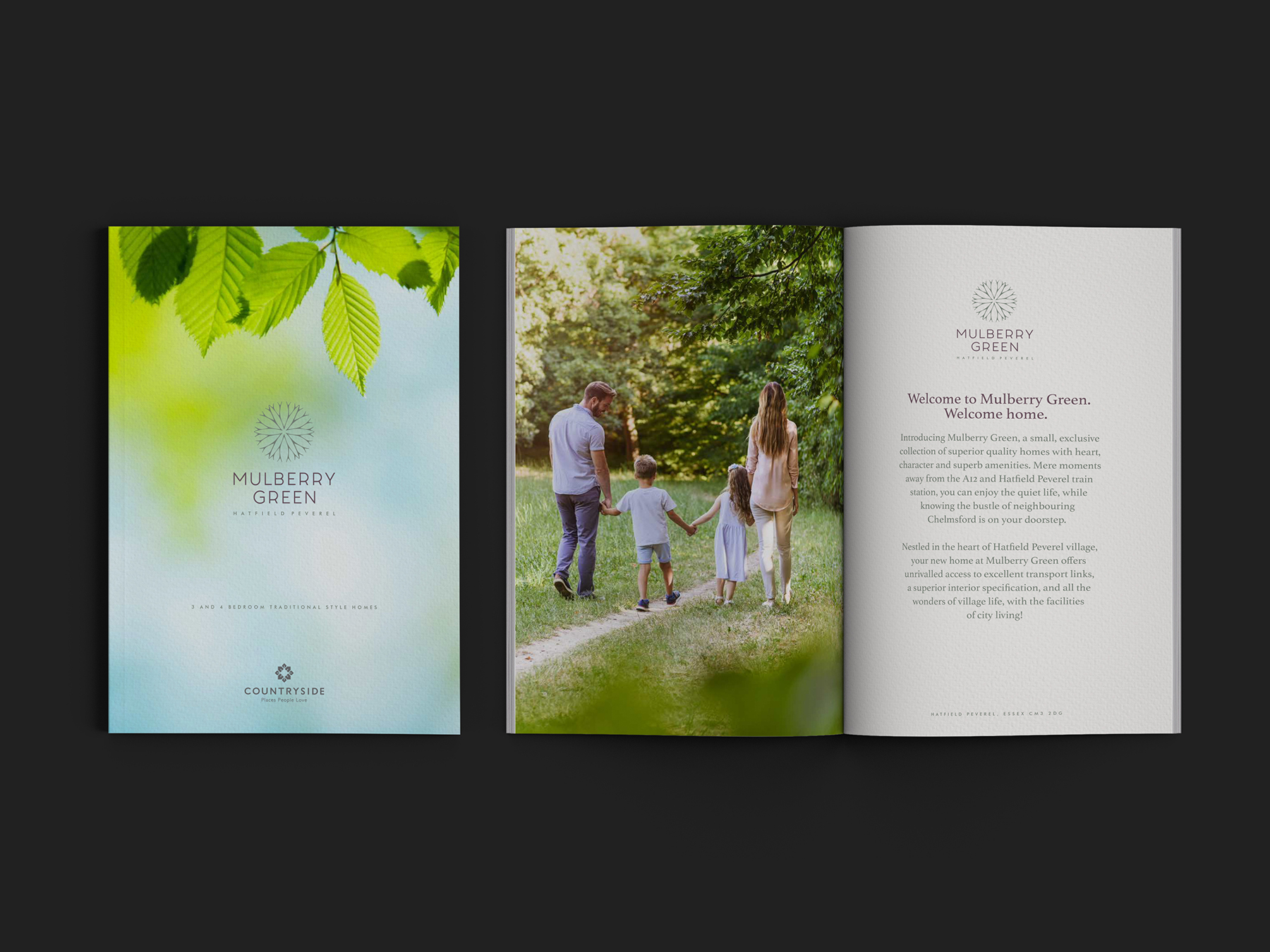 Meadow Rise brand design for Countryside Properties 